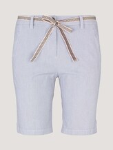 Chino Bermuda Shorts mit Gürtel - Frauen - Thin Stripe Pants Chino Bermuda Shorts mit Gürtel - Frauen - Thin Stripe Pants - 7 - TOM TAILOR