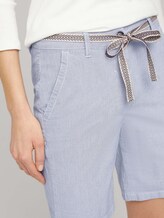 Chino Bermuda Shorts mit Gürtel - Frauen - Thin Stripe Pants Chino Bermuda Shorts mit Gürtel - Frauen - Thin Stripe Pants - 9 - TOM TAILOR