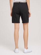Chino Bermuda Shorts mit Gürtel - Frauen - deep black Chino Bermuda Shorts mit Gürtel - Frauen - deep black - 2 - TOM TAILOR