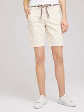 Chino Bermuda Shorts mit Gürtel - Frauen - soft vanilla Chino Bermuda Shorts mit Gürtel - Frauen - soft vanilla - 1 - TOM TAILOR