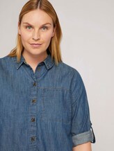 Curvy - Jeansblouse - Vrouwen - Blue Denim Curvy - Jeansblouse - Vrouwen - Blue Denim - 10 - My True Me