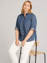 Curvy - Jeansblouse - Vrouwen - Blue Denim Curvy - Jeansblouse - Vrouwen - Blue Denim - 5 - My True Me