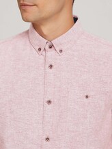 textured shirt - Men - chilli oil red chambray textured shirt - Men - chilli oil red chambray - 9 - TOM TAILOR