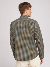 Checked shirt - Men - blue yellow navy small check Checked shirt - Men - blue yellow navy small check - 2 - TOM TAILOR