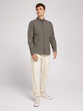 Checked shirt - Men - blue yellow navy small check Checked shirt - Men - blue yellow navy small check - 3 - TOM TAILOR
