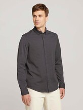Meliertes Jersey Hemd - Männer - mid grey melange Meliertes Jersey Hemd - Männer - mid grey melange - 1 - TOM TAILOR