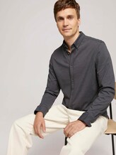 Meliertes Jersey Hemd - Männer - mid grey melange Meliertes Jersey Hemd - Männer - mid grey melange - 5 - TOM TAILOR