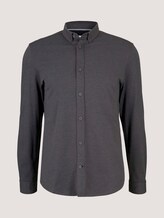 Meliertes Jersey Hemd - Männer - mid grey melange Meliertes Jersey Hemd - Männer - mid grey melange - 7 - TOM TAILOR