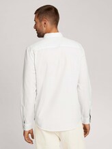 Basic-overhemd van biologisch katoen - Mannen - Off White Basic-overhemd van biologisch katoen - Mannen - Off White - 2 - TOM TAILOR
