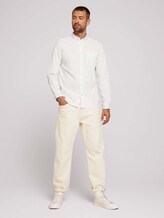 Basic-overhemd van biologisch katoen - Mannen - Off White Basic-overhemd van biologisch katoen - Mannen - Off White - 3 - TOM TAILOR