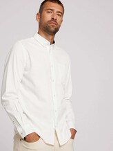 Basic-overhemd van biologisch katoen - Mannen - Off White Basic-overhemd van biologisch katoen - Mannen - Off White - 5 - TOM TAILOR