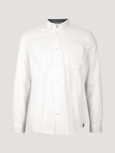 Basic-overhemd van biologisch katoen - Mannen - Off White Basic-overhemd van biologisch katoen - Mannen - Off White - 7 - TOM TAILOR