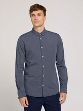 Gestreiftes Slim Fit Hemd - Männer - navy white fine stripe Gestreiftes Slim Fit Hemd - Männer - navy white fine stripe - 1 - TOM TAILOR