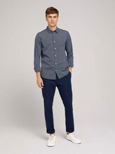 Gestreiftes Slim Fit Hemd - Männer - navy white fine stripe Gestreiftes Slim Fit Hemd - Männer - navy white fine stripe - 3 - TOM TAILOR