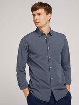 Gestreiftes Slim Fit Hemd - Männer - navy white fine stripe Gestreiftes Slim Fit Hemd - Männer - navy white fine stripe - 5 - TOM TAILOR