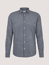 Gestreiftes Slim Fit Hemd - Männer - navy white fine stripe Gestreiftes Slim Fit Hemd - Männer - navy white fine stripe - 7 - TOM TAILOR
