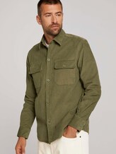 gedessineerd biokatoenen overhemd - Mannen - Oak Leaf Green gedessineerd biokatoenen overhemd - Mannen - Oak Leaf Green - 5 - TOM TAILOR