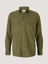gedessineerd biokatoenen overhemd - Mannen - Oak Leaf Green gedessineerd biokatoenen overhemd - Mannen - Oak Leaf Green - 7 - TOM TAILOR
