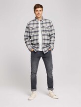 overshirt - Mannen - off white melange big check overshirt - Mannen - off white melange big check - 3 - TOM TAILOR