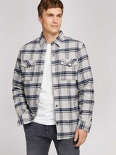 overshirt - Mannen - off white melange big check overshirt - Mannen - off white melange big check - 5 - TOM TAILOR