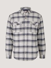 overshirt - Mannen - off white melange big check overshirt - Mannen - off white melange big check - 7 - TOM TAILOR