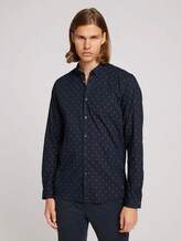 patterned shirt - Men - cognac striped angular dot patterned shirt - Men - cognac striped angular dot - 1 - TOM TAILOR Denim
