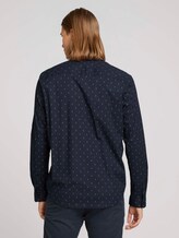 patterned shirt - Men - cognac striped angular dot patterned shirt - Men - cognac striped angular dot - 2 - TOM TAILOR Denim