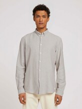 Hemd aus Bio-Baumwolle - Männer - olive off white twill Hemd aus Bio-Baumwolle - Männer - olive off white twill - 1 - TOM TAILOR Denim