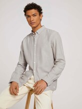Hemd aus Bio-Baumwolle - Männer - olive off white twill Hemd aus Bio-Baumwolle - Männer - olive off white twill - 5 - TOM TAILOR Denim