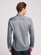gepunktetes Hemd - Männer - navy petrol leaf print gepunktetes Hemd - Männer - navy petrol leaf print - 2 - TOM TAILOR Denim