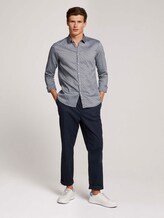 gepunktetes Hemd - Männer - navy petrol leaf print gepunktetes Hemd - Männer - navy petrol leaf print - 3 - TOM TAILOR Denim