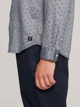 gepunktetes Hemd - Männer - navy petrol leaf print gepunktetes Hemd - Männer - navy petrol leaf print - 9 - TOM TAILOR Denim