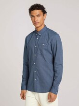 overhemd met structuur - Mannen - blue shades crossed dobby overhemd met structuur - Mannen - blue shades crossed dobby - 1 - TOM TAILOR Denim