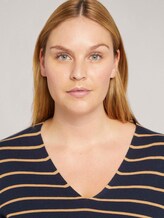 Gestreepte trui van biologisch katoen - Vrouwen - navy beige stripe Gestreepte trui van biologisch katoen - Vrouwen - navy beige stripe - 9 - My True Me