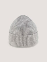 Basic-beanie van gerecycled polyester - Vrouwen - Light Silver Grey Mélange Basic-beanie van gerecycled polyester - Vrouwen - Light Silver Grey Mélange - 7 - TOM TAILOR Denim
