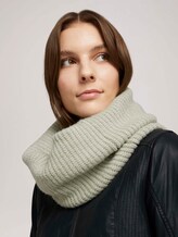 Gestrickter Schlauchschal - Frauen - soft greyish green Gestrickter Schlauchschal - Frauen - soft greyish green - 5 - TOM TAILOR