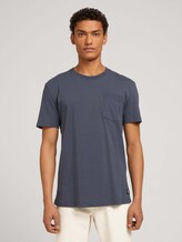 T-Shirt mit Brusttasche - Männer - Blueish Grey T-Shirt mit Brusttasche - Männer - Blueish Grey - 1 - TOM TAILOR Denim
