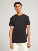 T-Shirt mit Brusttasche - Männer - Black T-Shirt mit Brusttasche - Männer - Black - 1 - TOM TAILOR Denim