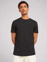 T-Shirt mit Brusttasche - Männer - Black T-Shirt mit Brusttasche - Männer - Black - 5 - TOM TAILOR Denim