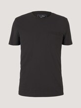T-Shirt mit Brusttasche - Männer - Black T-Shirt mit Brusttasche - Männer - Black - 7 - TOM TAILOR Denim