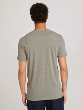 t-shirt with a print - Men - silver olive melange t-shirt with a print - Men - silver olive melange - 2 - TOM TAILOR Denim