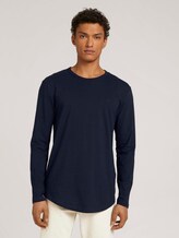 Langarmshirt aus Bio-Baumwolle - Männer - Sky Captain Blue Langarmshirt aus Bio-Baumwolle - Männer - Sky Captain Blue - 1 - TOM TAILOR Denim
