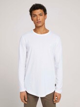 Langarmshirt aus Bio-Baumwolle - Männer - White Langarmshirt aus Bio-Baumwolle - Männer - White - 1 - TOM TAILOR Denim