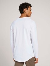 Langarmshirt aus Bio-Baumwolle - Männer - White Langarmshirt aus Bio-Baumwolle - Männer - White - 2 - TOM TAILOR Denim
