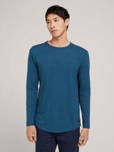 Langarmshirt aus Bio-Baumwolle - Männer - stormy petrol Langarmshirt aus Bio-Baumwolle - Männer - stormy petrol - 1 - TOM TAILOR Denim