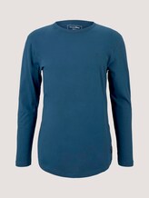 Langarmshirt aus Bio-Baumwolle - Männer - stormy petrol Langarmshirt aus Bio-Baumwolle - Männer - stormy petrol - 7 - TOM TAILOR Denim