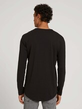 Langarmshirt aus Bio-Baumwolle - Männer - Black Langarmshirt aus Bio-Baumwolle - Männer - Black - 2 - TOM TAILOR Denim