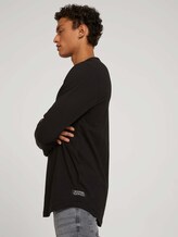 Langarmshirt aus Bio-Baumwolle - Männer - Black Langarmshirt aus Bio-Baumwolle - Männer - Black - 5 - TOM TAILOR Denim