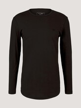Langarmshirt aus Bio-Baumwolle - Männer - Black Langarmshirt aus Bio-Baumwolle - Männer - Black - 7 - TOM TAILOR Denim