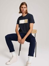 T-Shirt mit Print aus Bio-Baumwolle - Männer - Sky Captain Blue T-Shirt mit Print aus Bio-Baumwolle - Männer - Sky Captain Blue - 5 - TOM TAILOR Denim